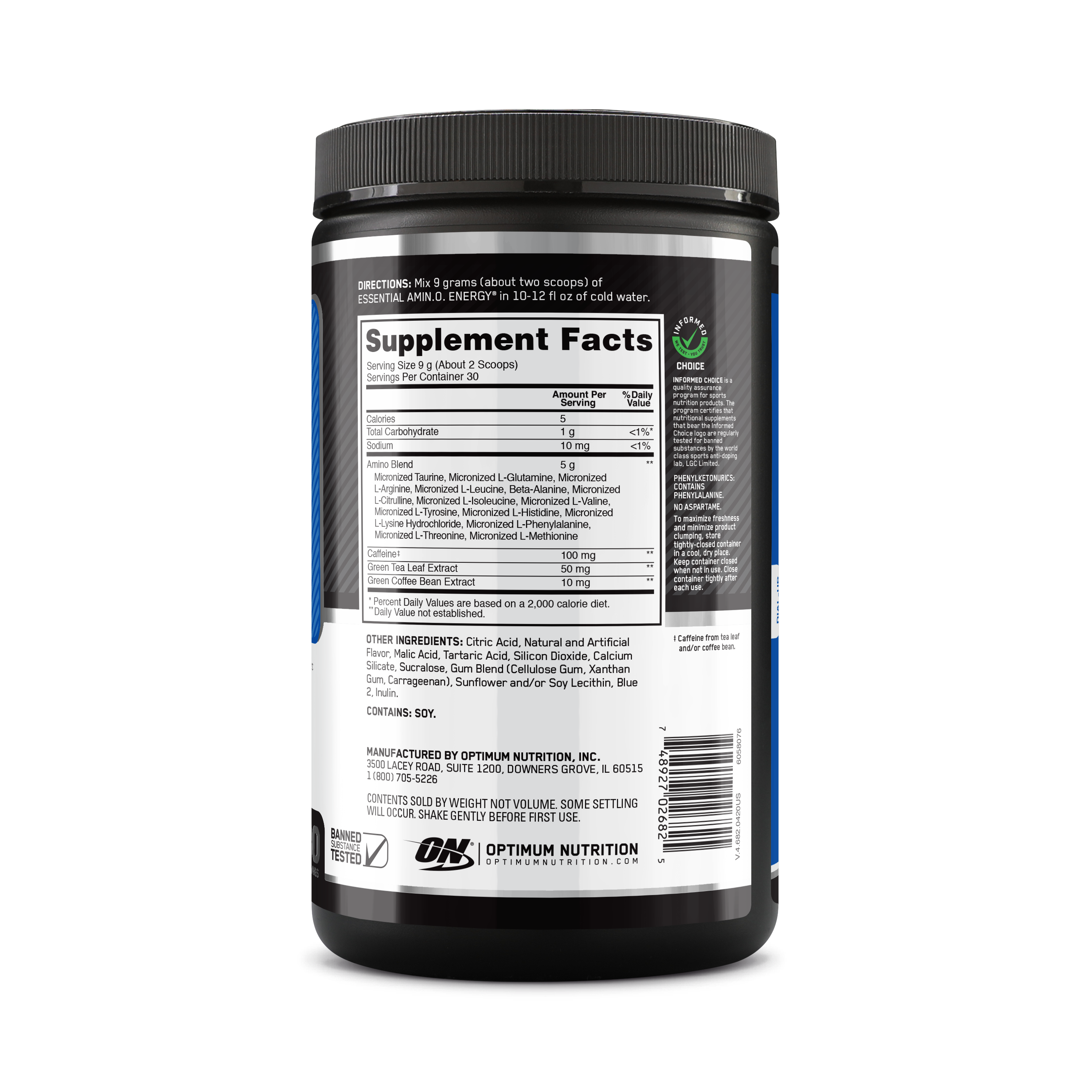AMINO ENERGY BR 30 SERVINGS 6/CS