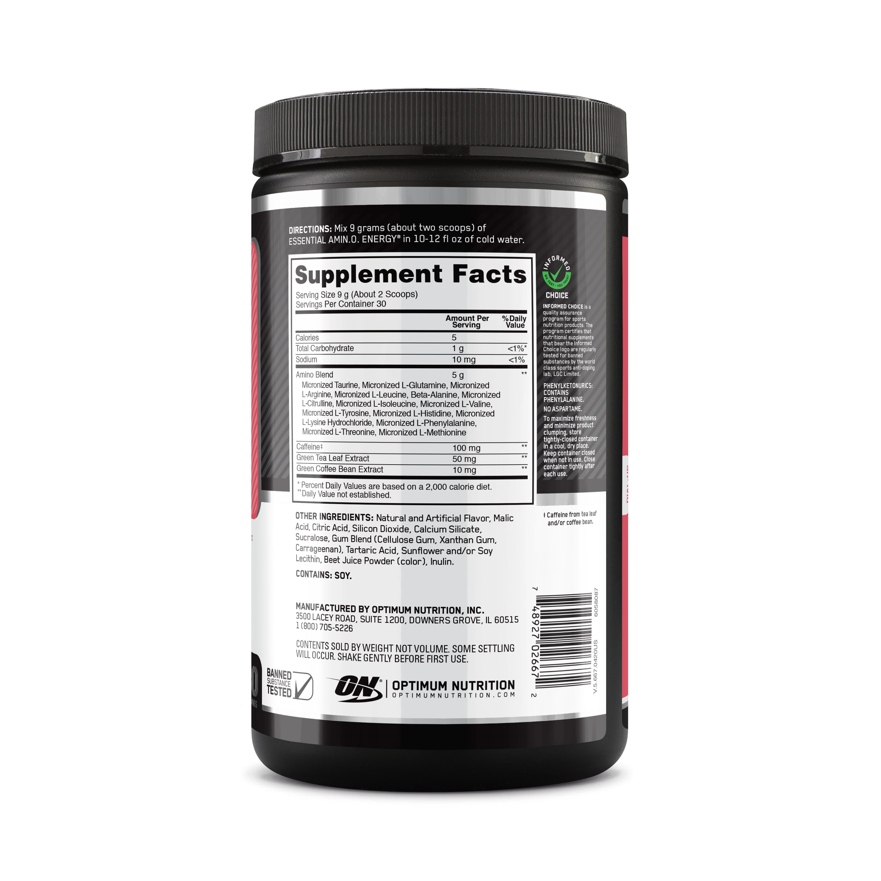 AMINO ENERGY WM 30SERVINGS 6/CS
