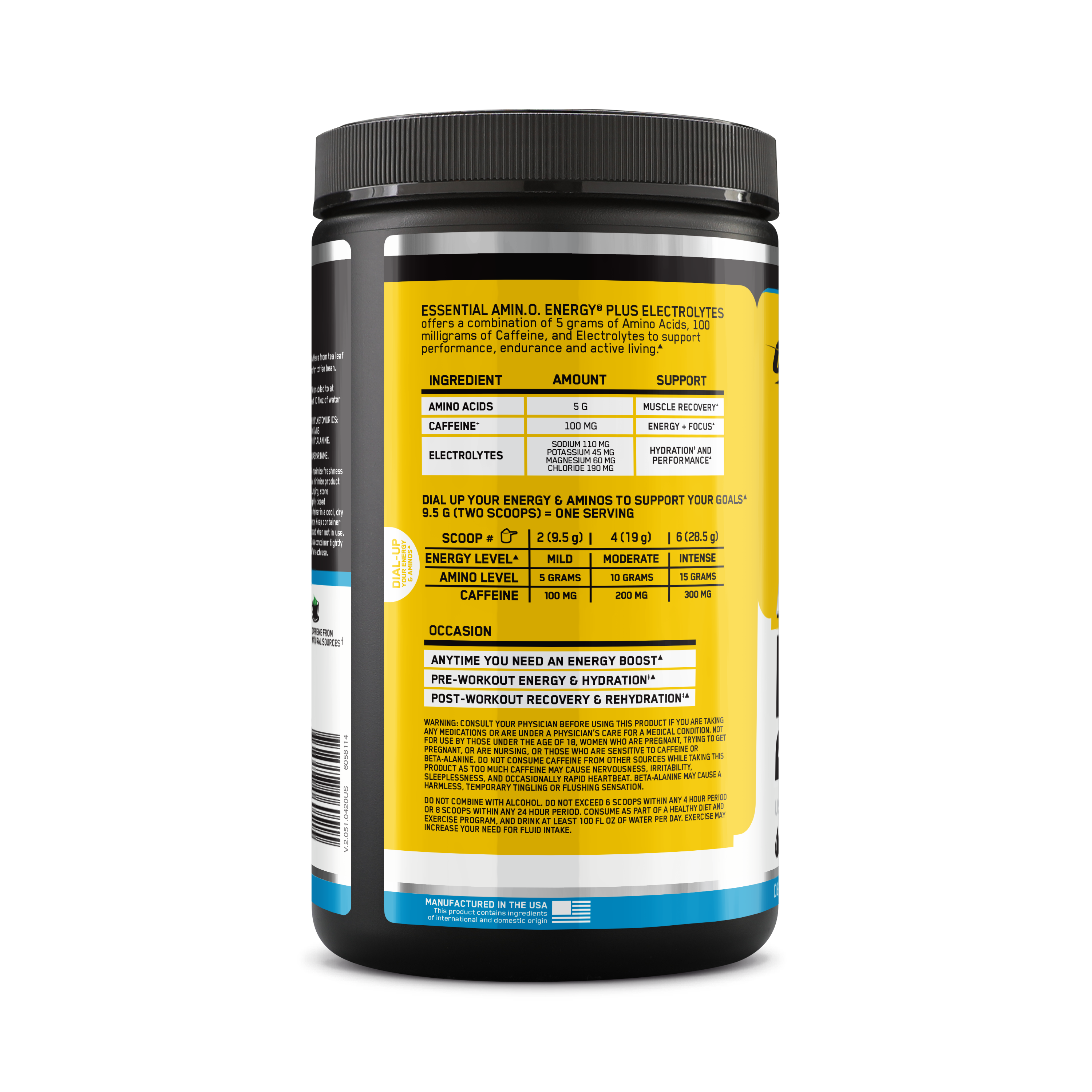 AMINO ELECTROLYTE PINEAPPLE 285G 6/ CS