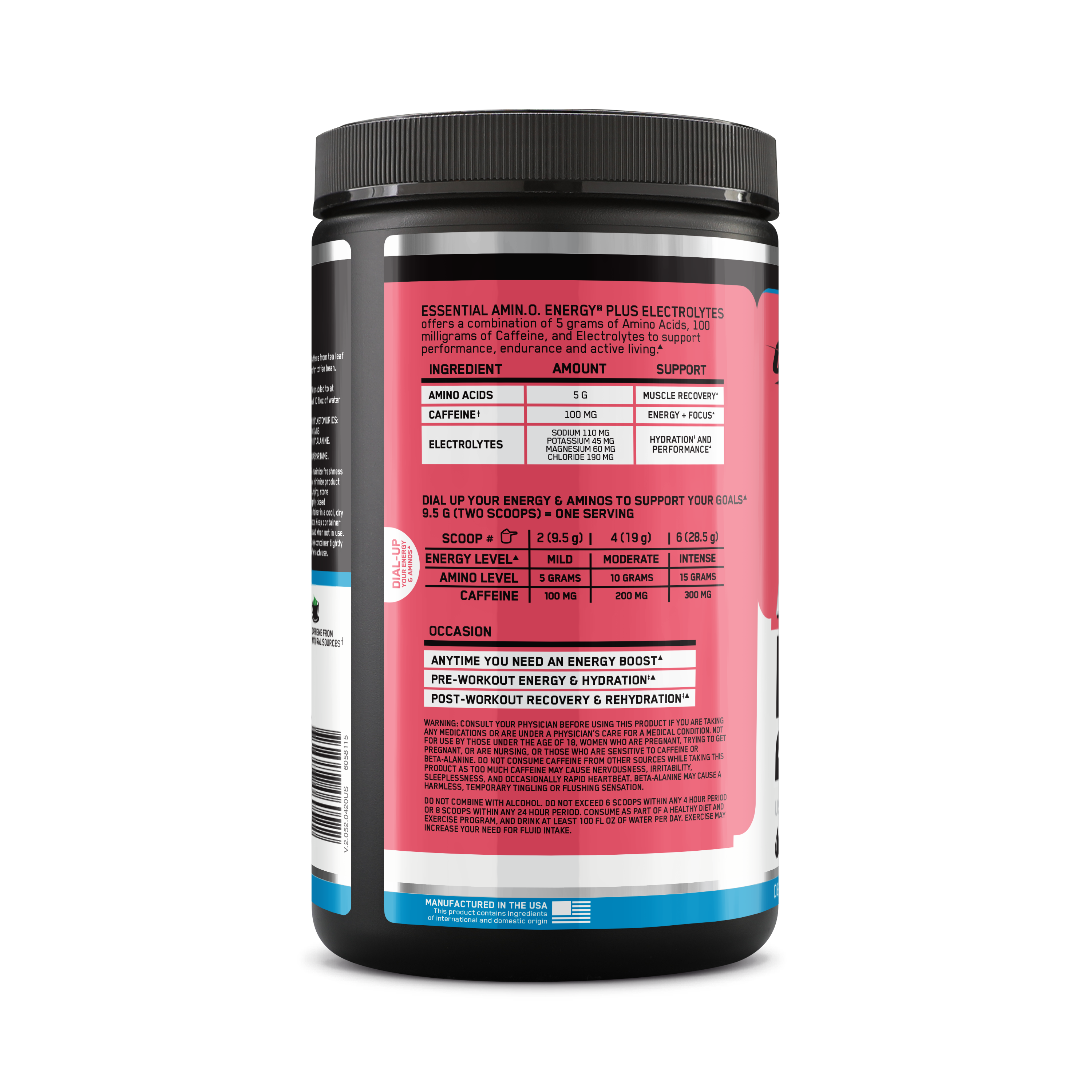 AMINO ELECTROLYTE WATERMELON 285G 6/ CS