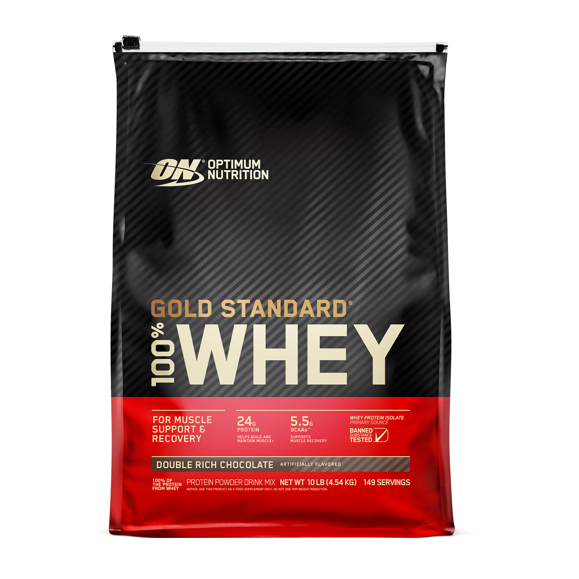 GOLD STD 100% WHEY D RICH CHOC 10LB 2/CS