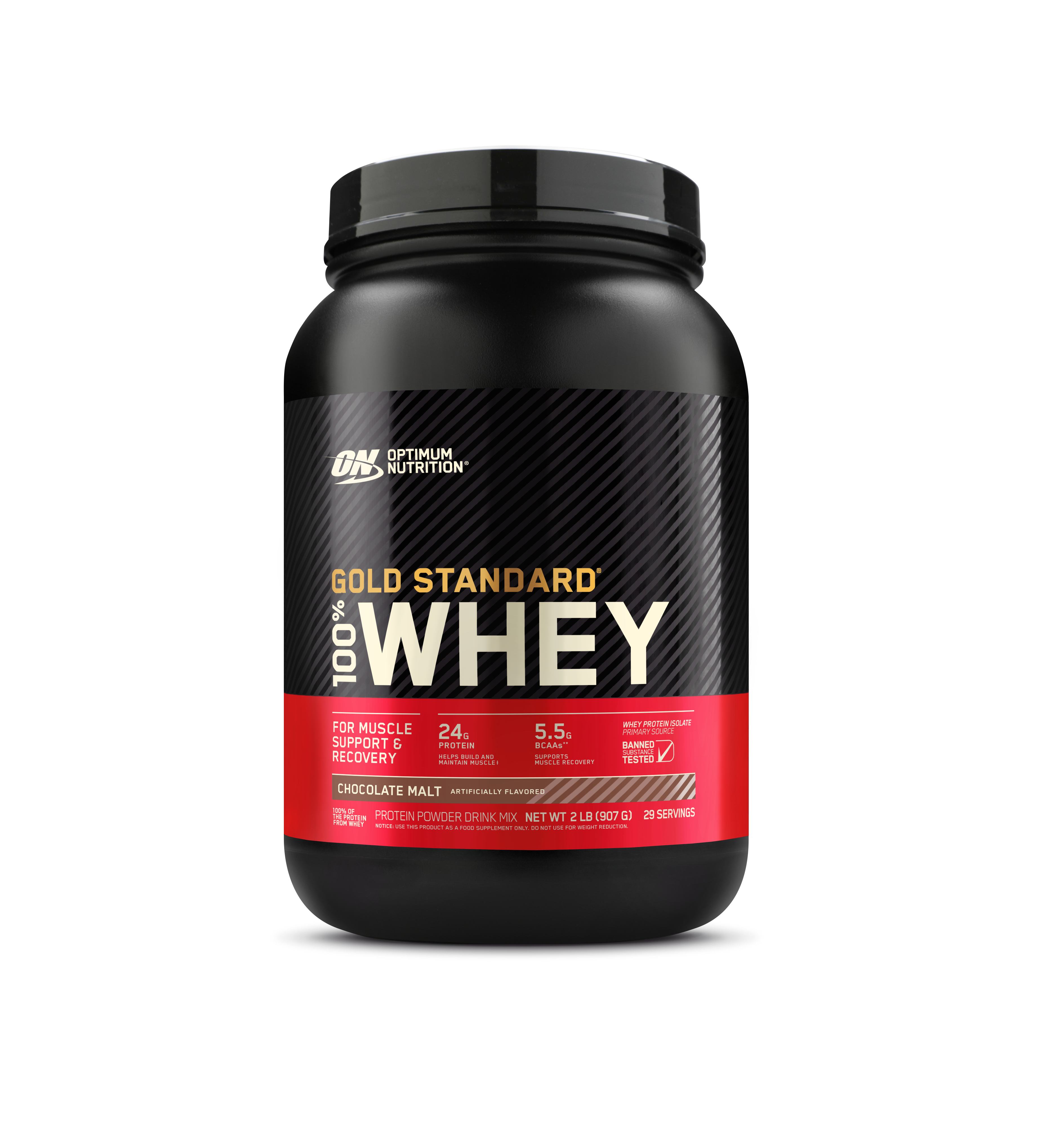 GOLD STD 100% WHEY CHOC MALT 2LB (6/CASE)