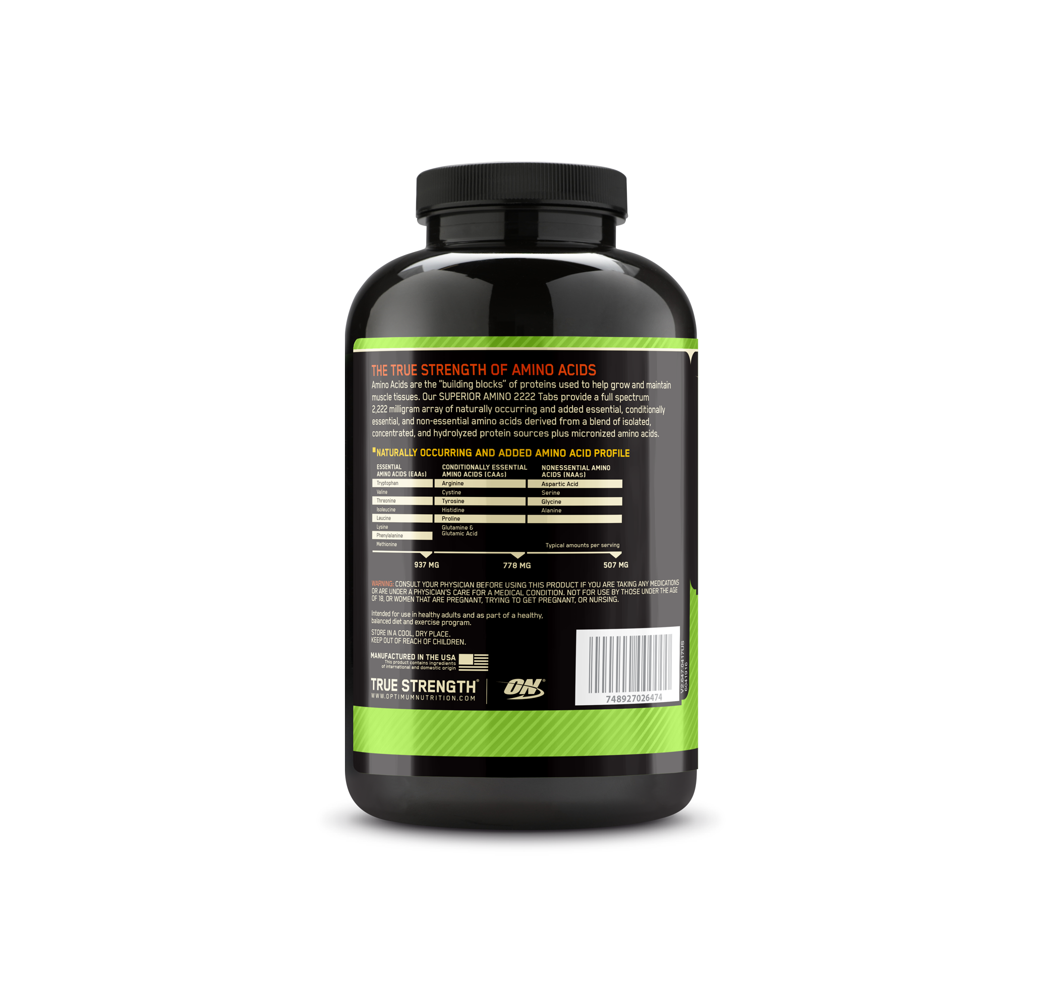 SUPERIOR AMINO 2222 160 TABS 12/CS