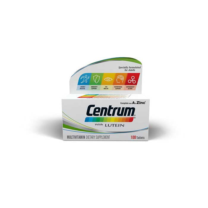 Centrum With Lutein 100 Tablets