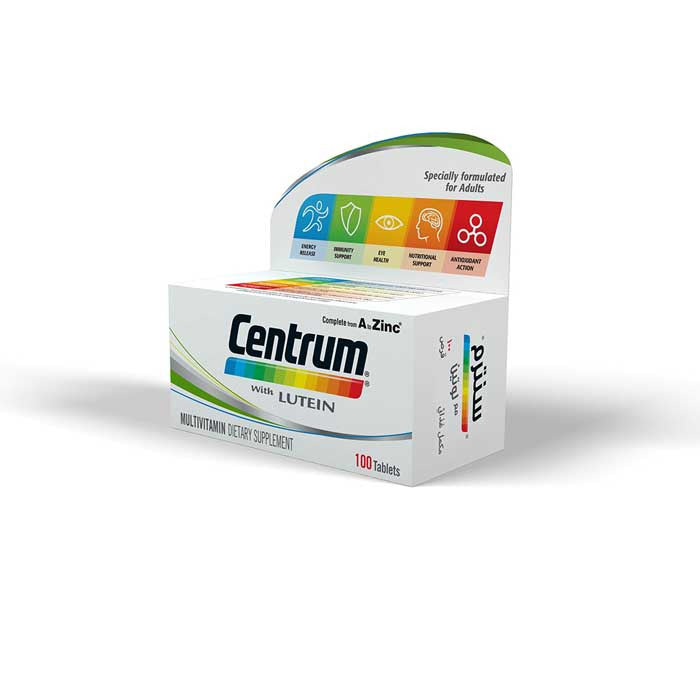 Centrum With Lutein 100 Tablets