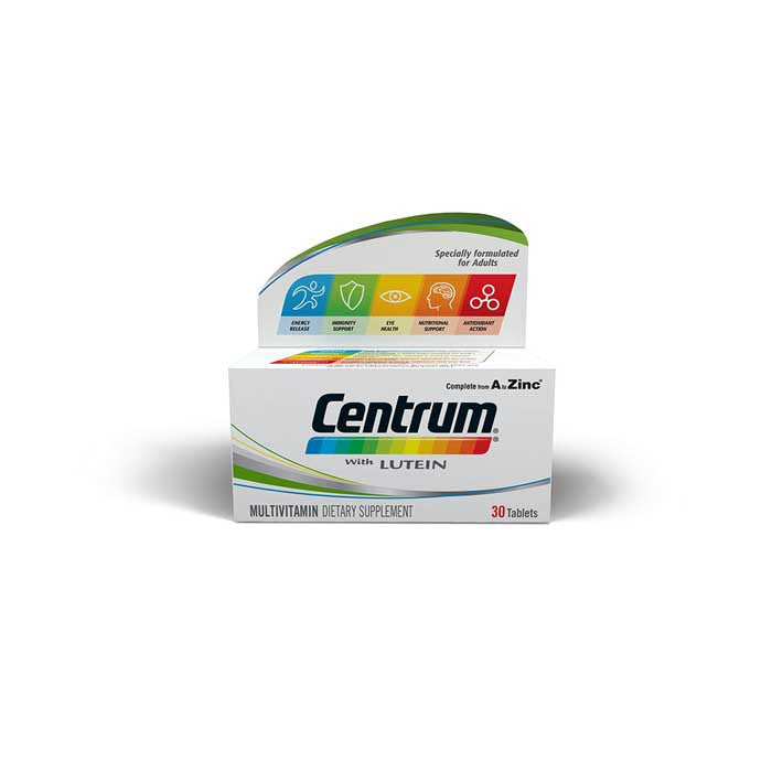 Centrum With Lutein 30 Tablets